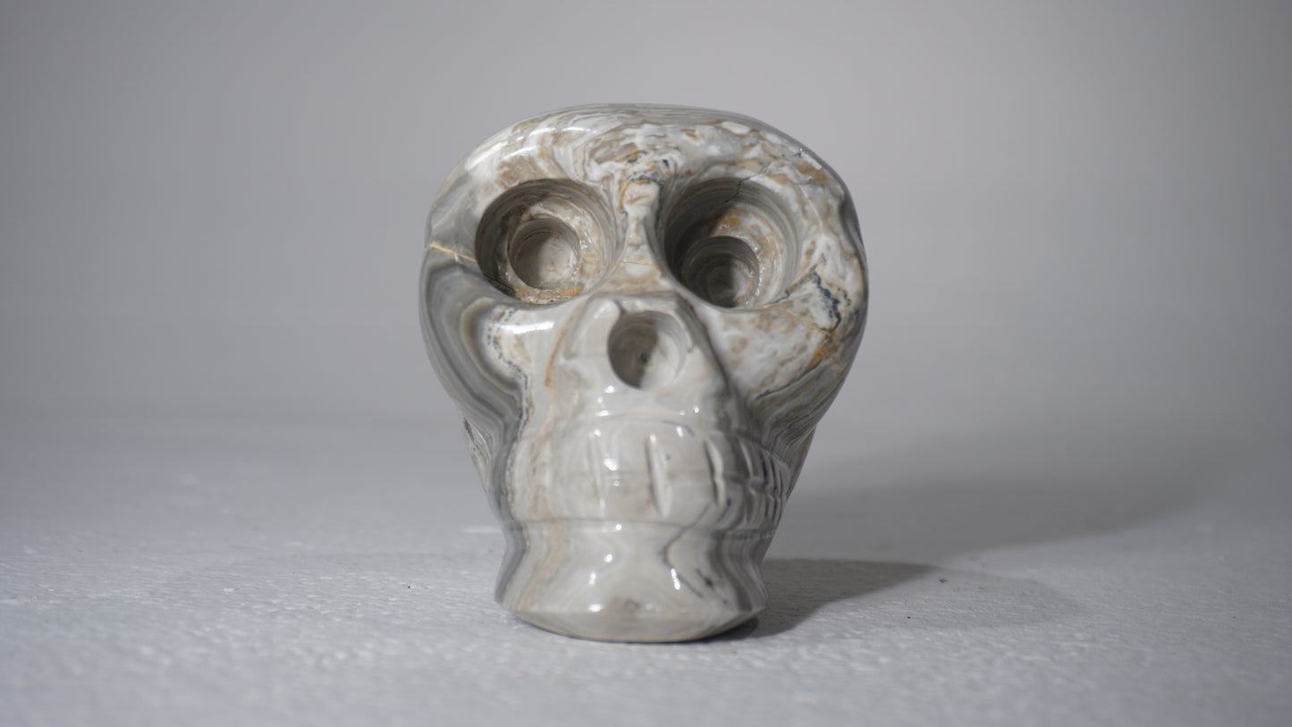 Escultura Calavera de Mármol