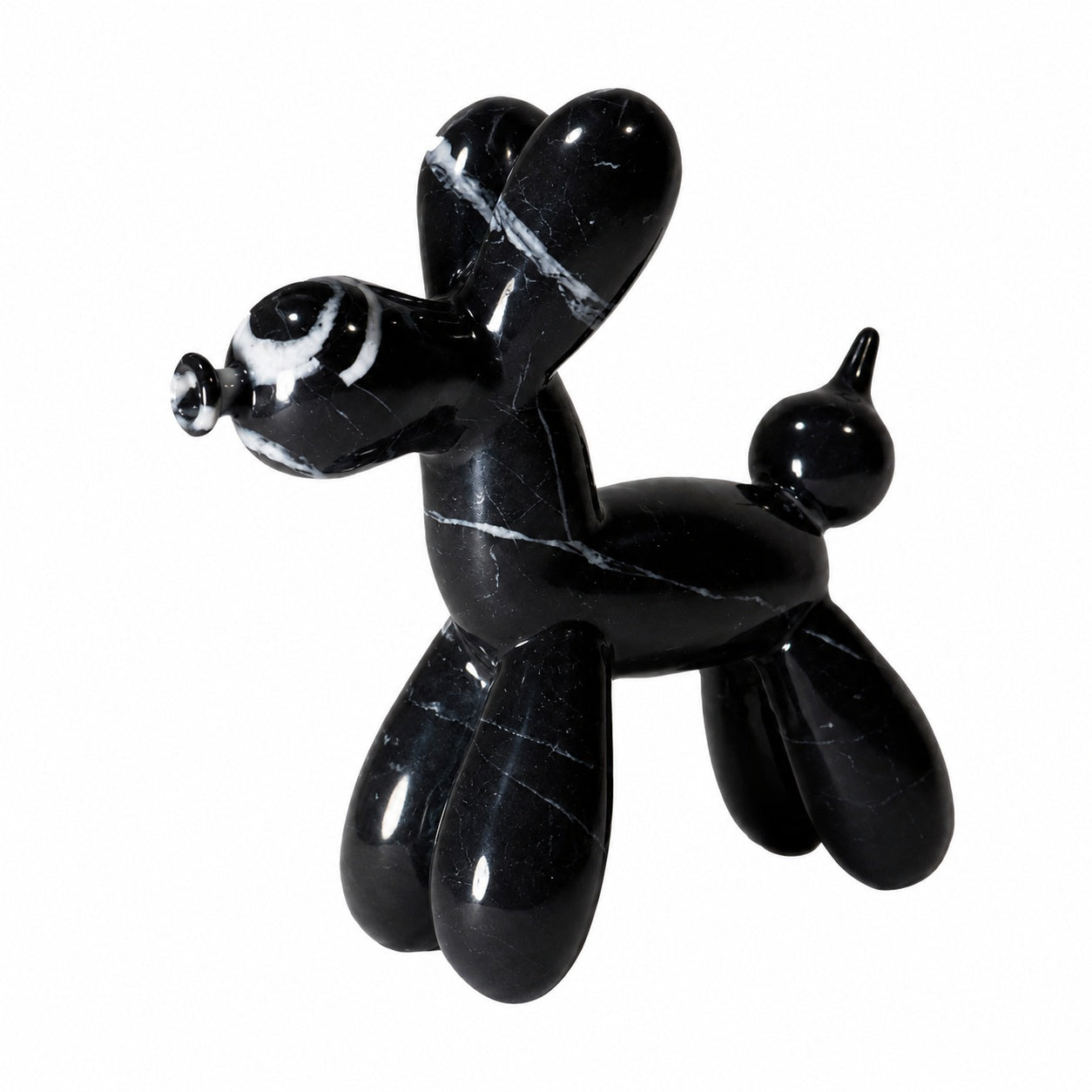 Escultura de perro globo en Mármol