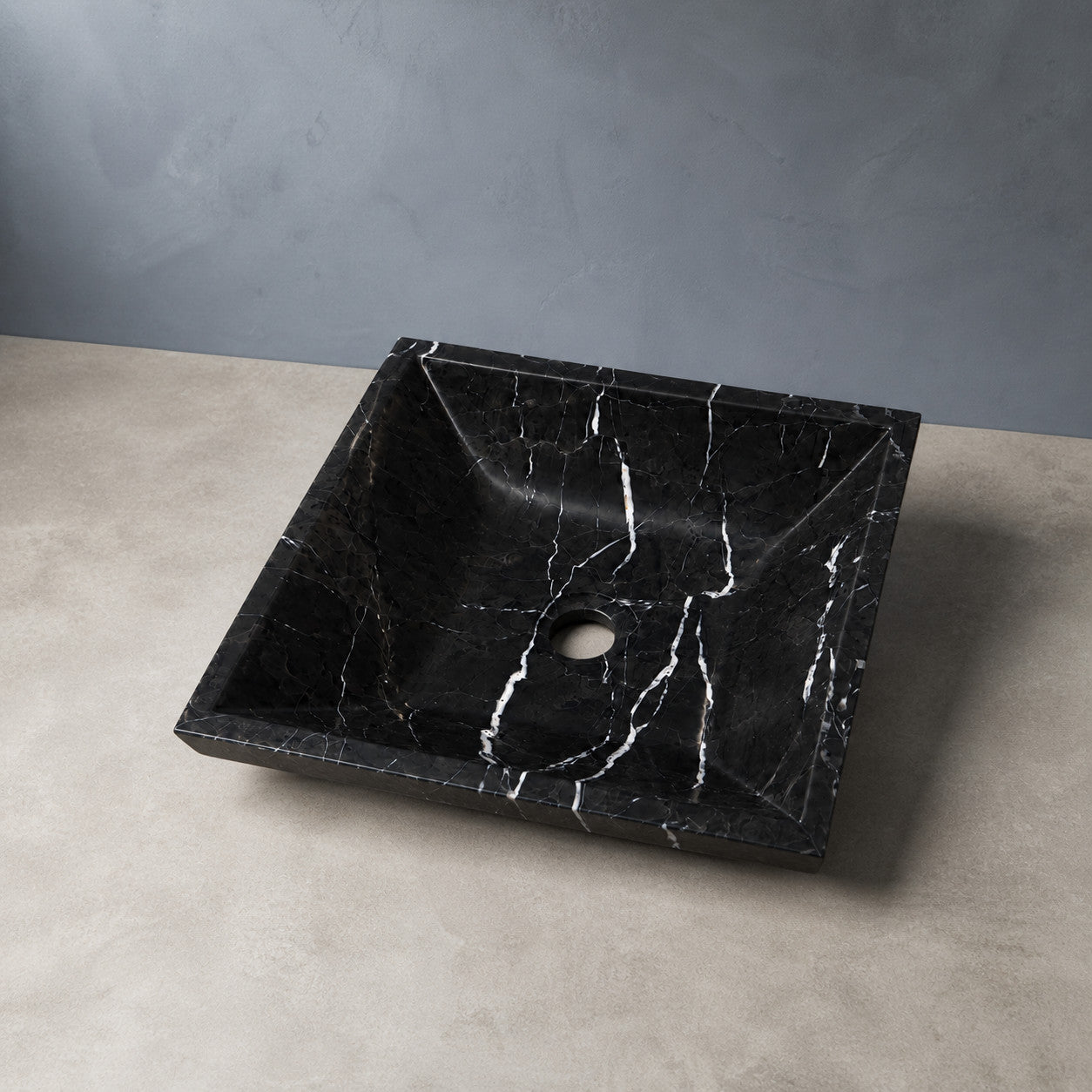 Lavabo Negro Veta Blanca